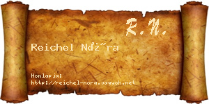 Reichel Nóra névjegykártya